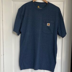 Carhartt Navy Crew Neck Tee Size Small
